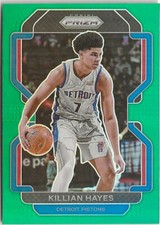 2021-22 Panini Prizm Killian Hayes Green Prizm SP Detroit Pistons