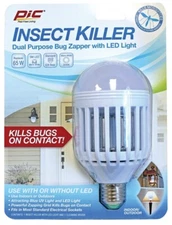 NEW PIC IKC LED Bug Zapper LIGHT BULB  Mosquito Fly Insect Killer Bulb 8212417