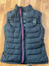 Haglofs Womens Black Bivvy Down Puffer Vest Size S 85/15 Down Filled