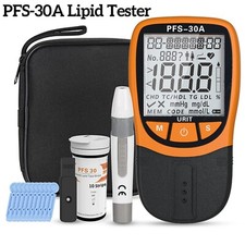 Image of 5-in-1 Home Cholesterol Test Kit Blood Lipid Triglycerides Monitor Fast Results+