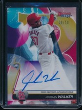 JORDAN WALKER AUTO 2020 Bowman's Best Autograph GOLD REFRACTOR #/50 Rookie RC