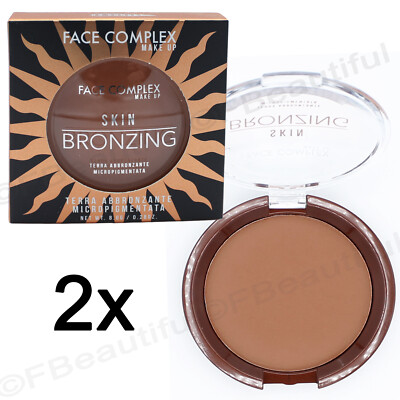 2x Terra Compact Pigmented Face Complex Skin Bronzing Gesicht Bronze
