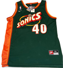 Nike 1990 s Seattle Supersonics Shawn Kemp Authentic Jersey 40 - Size XS