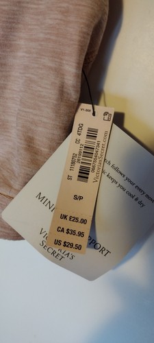 Victoria’s Secret Pink Bralette Bra Minimum Support Wicking Wireless S - Picture 5 of 8