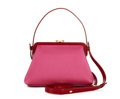 lulu guinness pink glitter suitcase