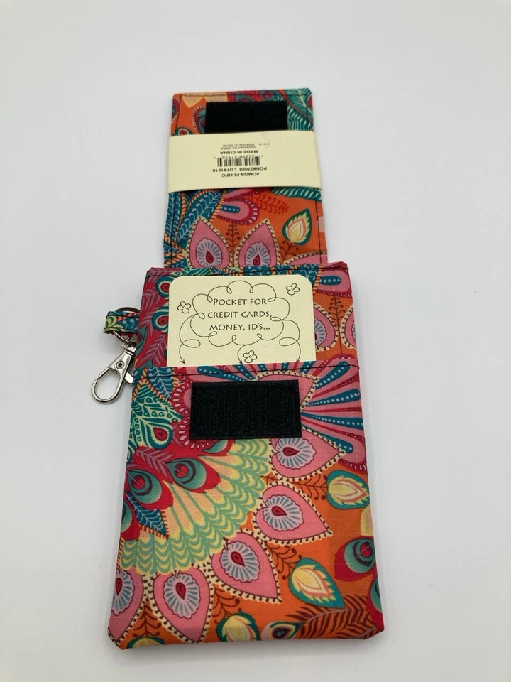 NEW Olivia Moss Cell Phone Caddy Case Peacock Parade Collection Multicolor - Image 4 of 4