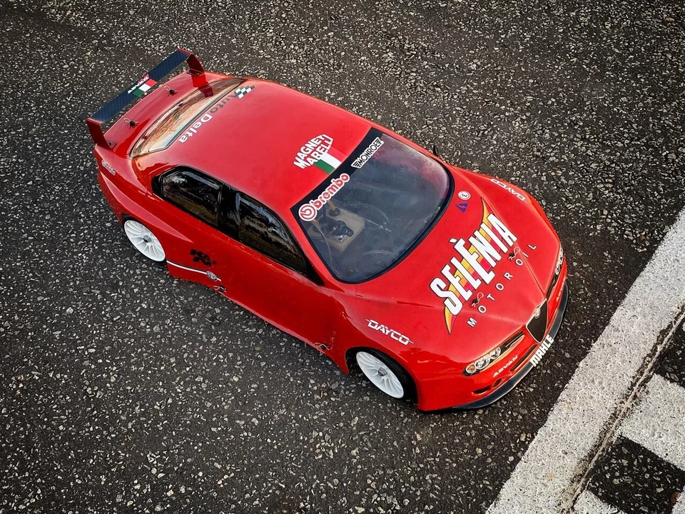 RC Body Sheel 1/5 Alfa Romeo 156 for FG 530mm Wheelbase 1.5mm Thk Clear - Image 2 of 3