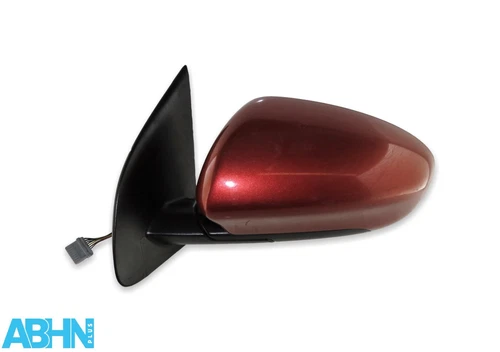 Nissan Qashqai J10 MK1 (07 - 13) Power Folding Left Door Mirror 7-Wires Met Red