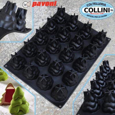 Pavoni -  Stampo SNOW TREE  PX4396  - 20 impronte - pasticceria
