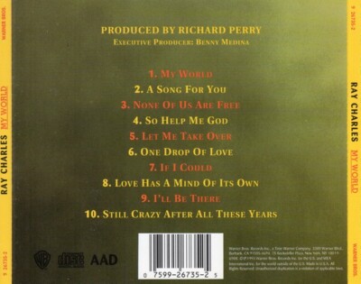 洋楽 Ray Charles My World CD Ray Charles - My World (CD , 1993) | eBay