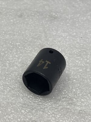 14mm SK Hand Tools 1/4'' Drive, 6 Point, Metric Impact Socket, USA Made, 31054