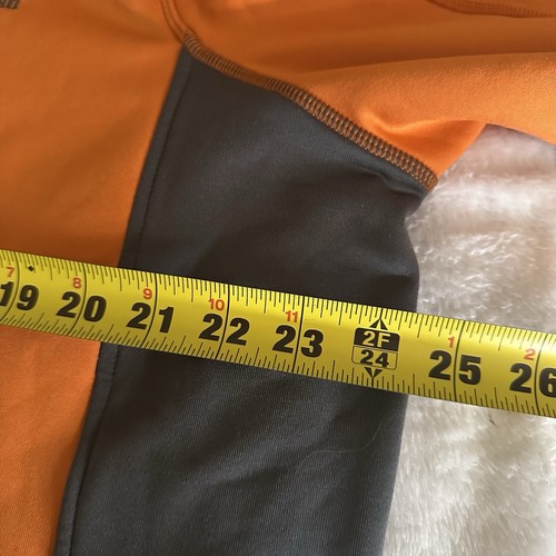 LL Bean Jacket Mens 2XL Orange Pathfinder Softshell Fleece Lined Stretch Hiking - Picture 7 of 9
