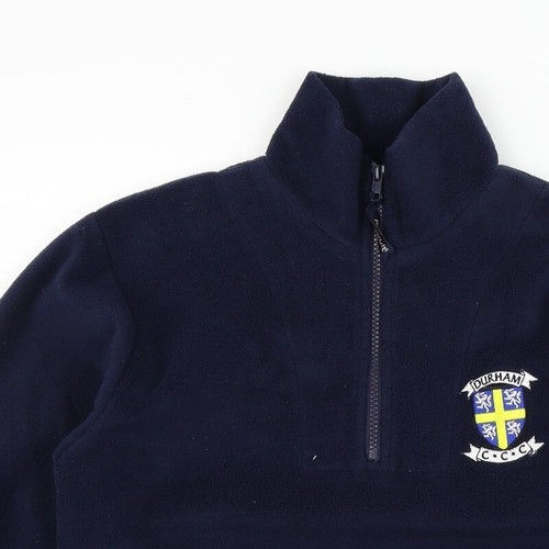 Result Boys Blue High Neck Polyester Blend Henley Jumper Size L - Durham - Picture 4 of 12