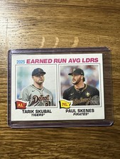Paul Skenes & Tarik Skubal #7 Topps Heritage 2026 - 2025 ERA LEADERS