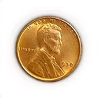 Uncirculated Red 1938 Philadelphia Mint Copper Lincoln Wheat Cent