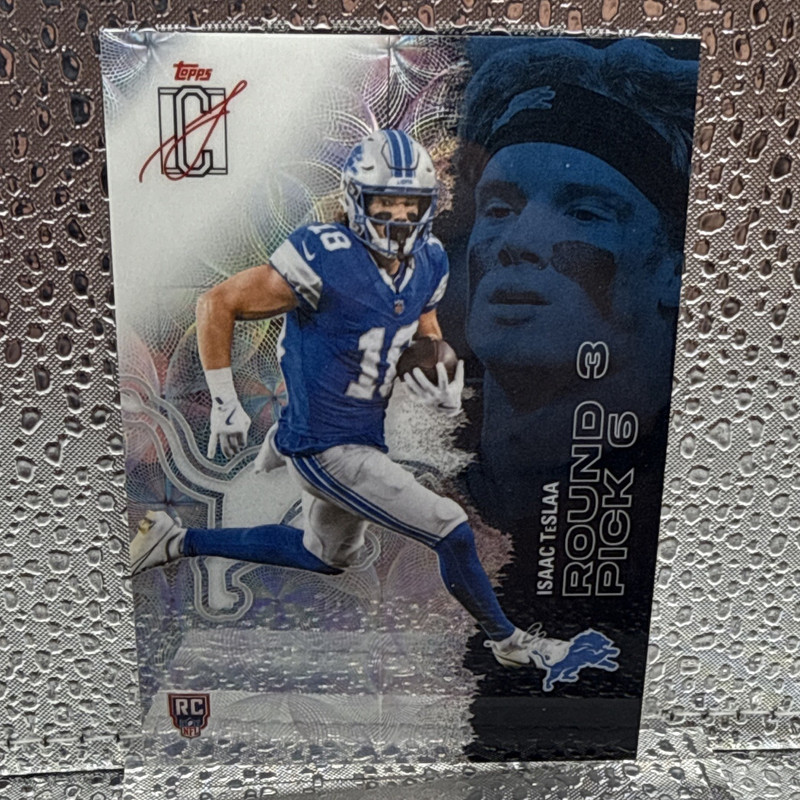 Topps 2025 Signature Class Isaac TeslAA Rookie Pick RC #131 Detroit Lions