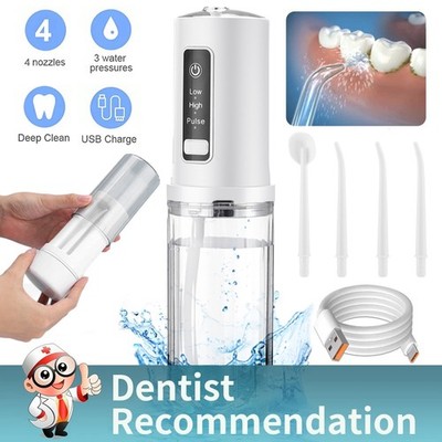 Cordless Water Flosser Dental Oral Irrigator Travel Teeth Cleaner Floss Pick