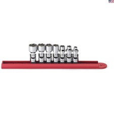 Complete 7-Piece Flex Socket Set - Polished Chrome Sockets for Professionals