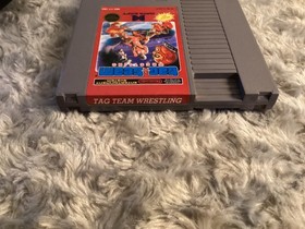 VGC NES Tag Team Wrestling Authentic Game Cartridge only  - Tested & Working