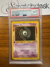 PSA 8 - 1st Edition UNOWN H - Pokemon NEO DESTINY - 28/105 First on eBay