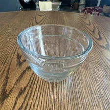 Pampered Chef Clear Glass Measuring Prep Bowl 1.5 Cup/375 mL - No Lid