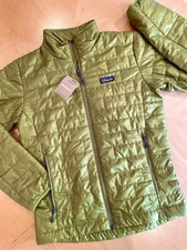 NEW (2025)—PATAGONIA Men Nano Puff Jacket—(S)—“GRAZE GREEN”—Sporty Citrus Green