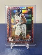 2026 Topps Chrome Dexter Lawrence II Football Pigskin Refractor Color Match #230