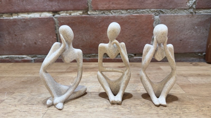 Statue Style Decoration Abstract Sculptures Collectible Modern Figurine Resin