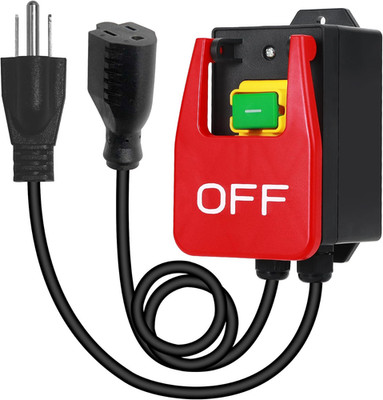 110V-120V Single Phase On/Off Emergency Stop Switch with Large Paddle for Table