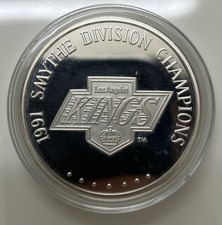 Awesome 1991 LA Kings Smythe Division Champions 1 Oz Silver Round SN# 0076 109.64 per troy oz