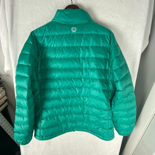 Marmot 700 Fill Puffer Jacket Womens XL Green Insulated Quilted Ski Full Zip - Picture 4 of 15