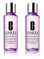 X2 Clinique Take The Day Off makeup remover for lids, lashes and lips 125ml 