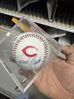 Johnny Bench Signed Autographed Cincinnati Reds Logo Baseball FANATICS COA