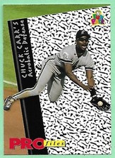 1994 Upper Deck Fun Pack Pro-Files AEROBATIC DEFENSE Chuck Carr #198 Marlins 👍