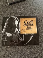 Ozzy Osbourne Patient Number 9 Signed CD Insert  Digipak CD & Custom  8x10  Mat