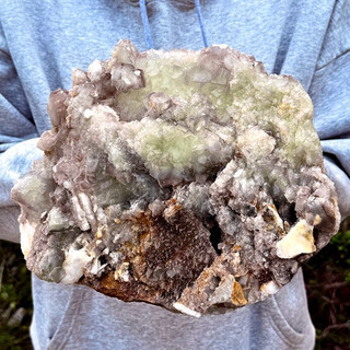 10.98LB Natural green cubic fluorite quartz crystal mineral specimen