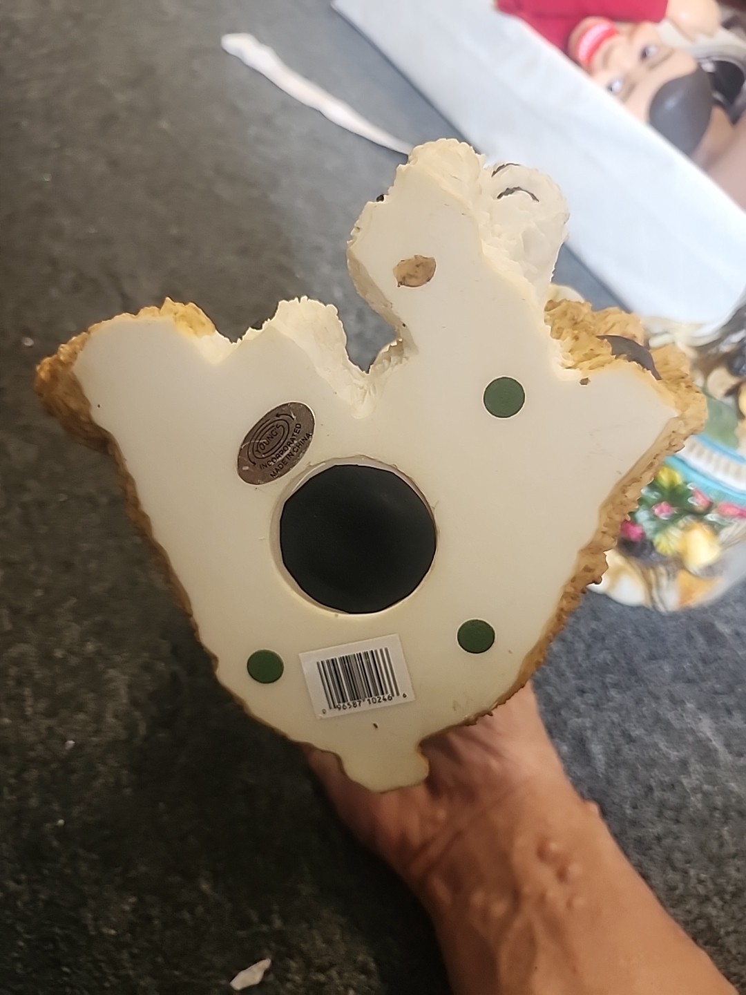 Large Teddy Bear Figurine Statue by Young's Cottage Chic Nursery Decor ~10.5” T