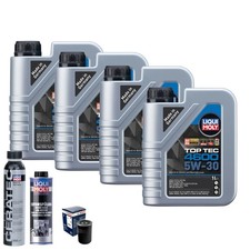 Motoröl 5W30 LIQUI MOLY Top Tec 4600 4L+BOSCH Ölfilter +Spülung +Cera Tec