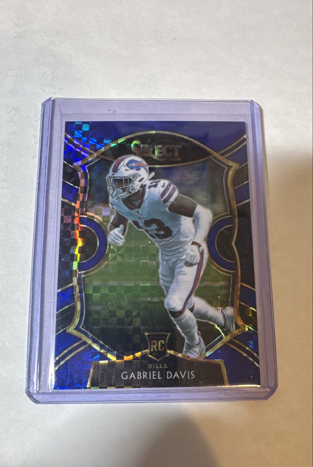2020 Panini Select - Concourse Gabriel Davis #82 Blue Prizm /175 (RC)