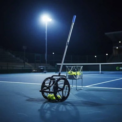 Tennisballkorb Große Kapazität Tennisballsammler Leicht zu Bewegen für Coach
