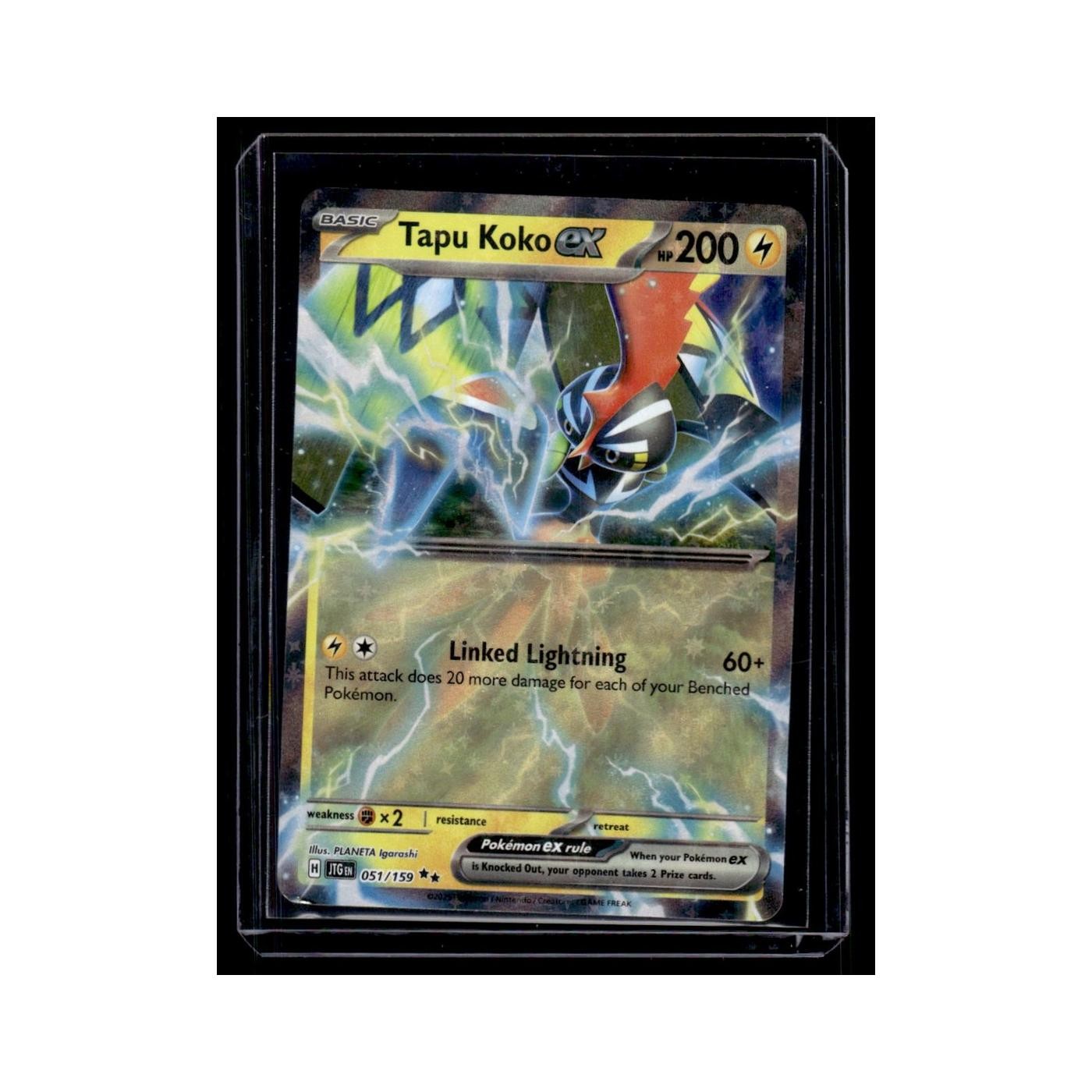 Tapu Koko ex 2025 Scarlet Violet Journey Together #51 Pokemon Card NM