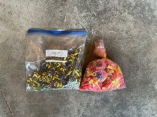 Lot of electrical crimp wire connectors and assorted wire nuts