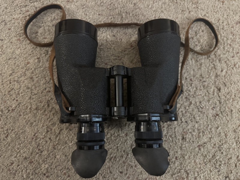 US Navy WW ll MARK 28 7x50 Bausch & Lomb Binoculars with Case Made in the USA 