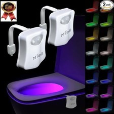 Toilet Light Motion Sensor 16 Colors Changing 2 Pack Led Glow Bowl inside Toil