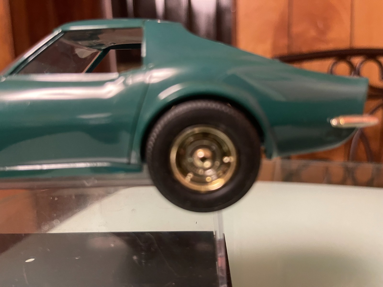 Promo Sign Blue SHARK-WAVE! AMT REISSUE PROMO. MULSANNE BLUE '70 CORVETTE W/NO BOX/NO ...