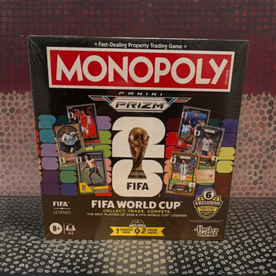 Hasbro Games Monopoly Panini Prizm FIFA World Cup Ultra-Rare Cards 2026