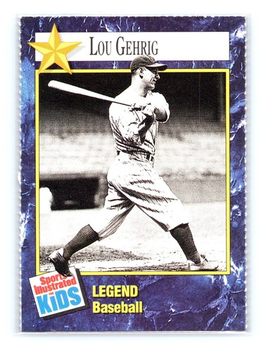 1992 Sports Illustrated for Kids #108 Lou Gehrig Perforated