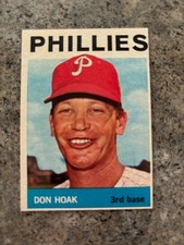 DON HOAK PHILADELPHIA PHILLIES 1964 TOPPS CARD #254 FREE SHIPPING!
