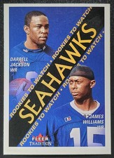 2000 Fleer Tradition #362 Darrell Jackson RC/James Williams RC - Seahawks
