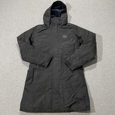 Helly Hansen Jacket Womens Small Brown Waterproof Longline Lightweight Rain Coat